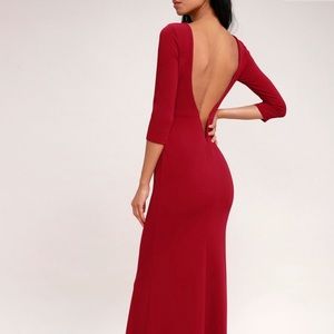 Gorgeous Lulu’s Red backless dress !!